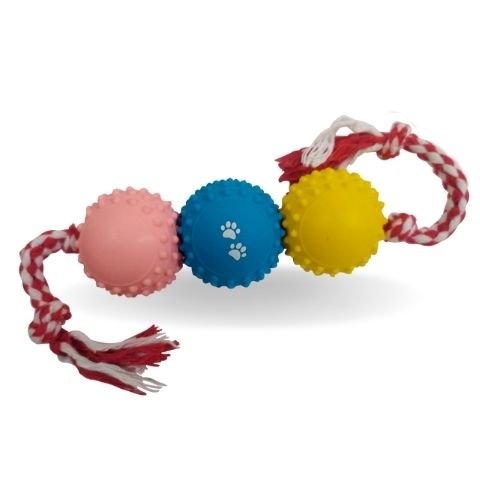 Bolinha Triball Cravo com Corda de Algodão