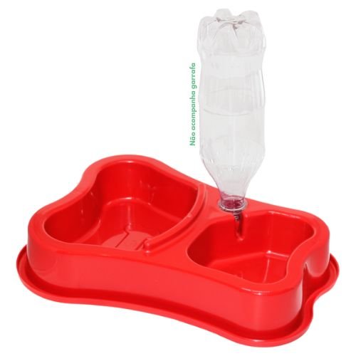 Comedouro e Bebedouro Antiformiga com Suporte para Garrafa Pet
